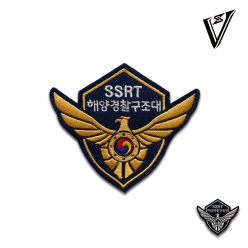 SSRT 해양경찰구조대 패치 대형 (전색상)